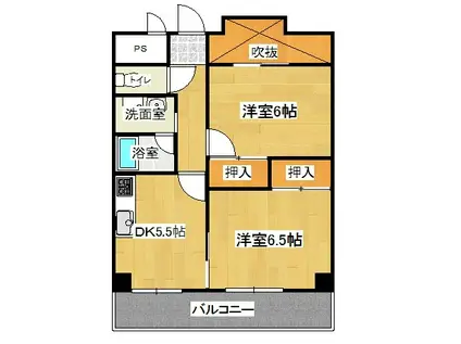 昴大明石(2DK/4階)の間取り写真