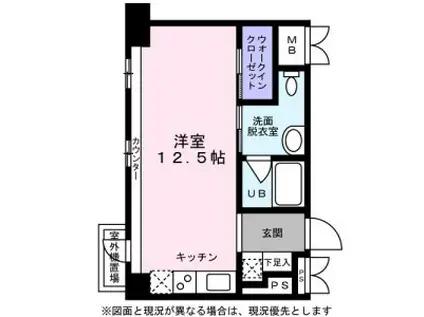 KDXレジデンス東桜I(ワンルーム/16階)の間取り写真