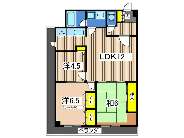 朝日プラザ東戸塚 4階階 間取り