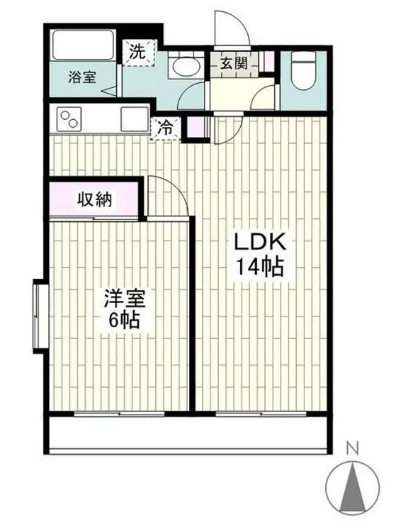 プラシード東寺尾 4階階 間取り