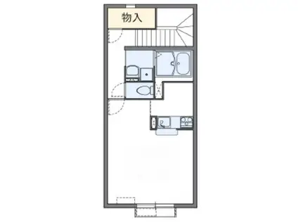 レオネクストビィグラッドII(ワンルーム/2階)の間取り写真