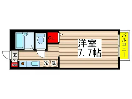 セラ・ム-ン(ワンルーム/2階)の間取り写真