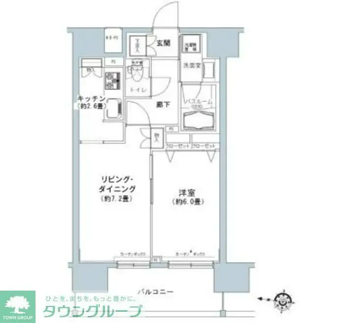 パークキューブ板橋本町 7階階 間取り