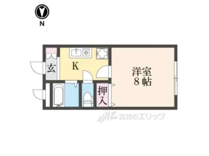 南新町ビル(1K/2階)の間取り写真