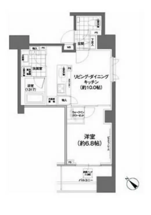 パークハビオ武蔵小山 14階階 間取り