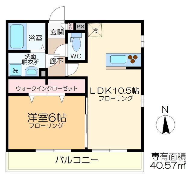 リブリ・ソフィア中央(1LDK/1階)の間取り写真