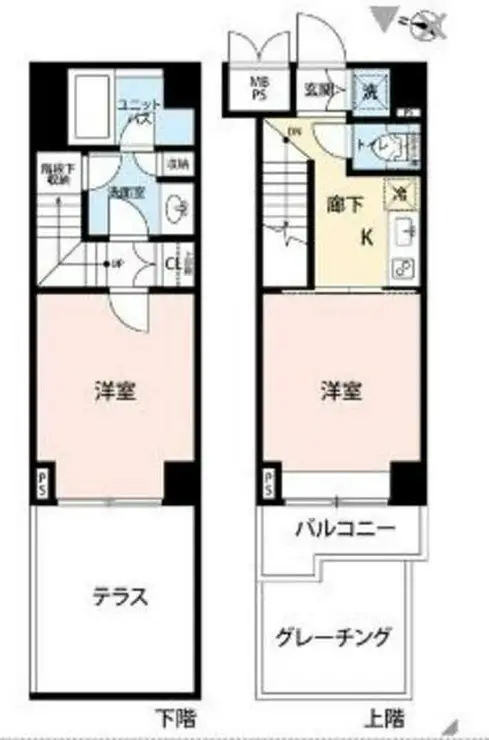 ルーブル西馬込参番館 1階階 間取り