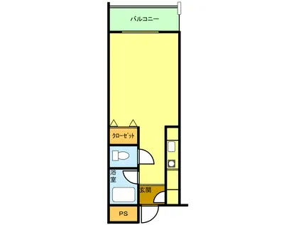 ミーールズ江坂(ワンルーム/6階)の間取り写真