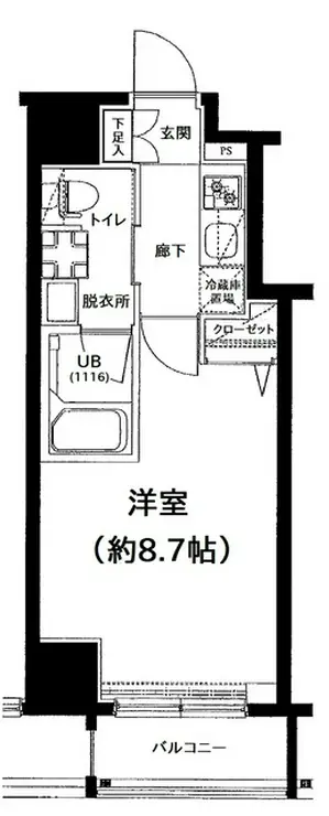 プレール・ドゥーク中目黒 11階階 間取り