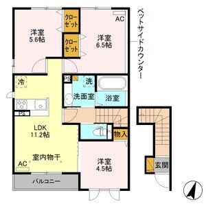 エミネンス パレ(3LDK/2階)の間取り写真