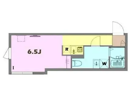 WILLE NISHIARAI I(ワンルーム/4階)の間取り写真