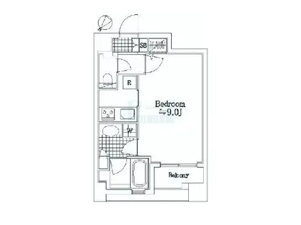 デュオスカーラ常盤台(1K/10階)の間取り写真