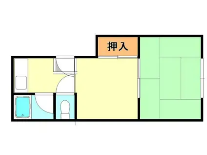野田ハイツ(1DK/2階)の間取り写真
