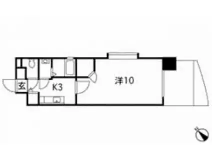 第9小谷ビル(1K/7階)の間取り写真