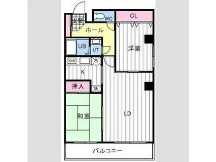 アルファスクエア北23条(2LDK/3階)の間取り写真