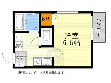 メゾンコリエンテ(1K/1階)の間取り写真
