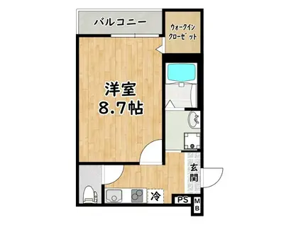 フジパレス千船(1K/2階)の間取り写真