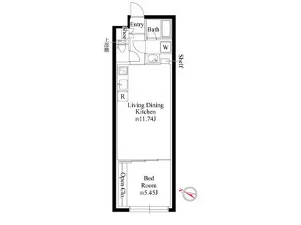 グランパセオ代々木上原(1LDK/3階)の間取り写真