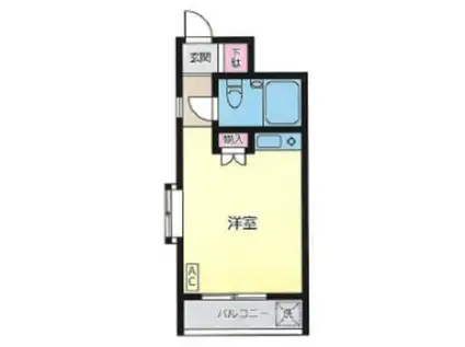 セザール登戸(ワンルーム/2階)の間取り写真