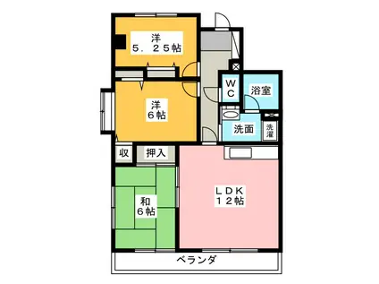 スターバレー星谷(3LDK/2階)の間取り写真