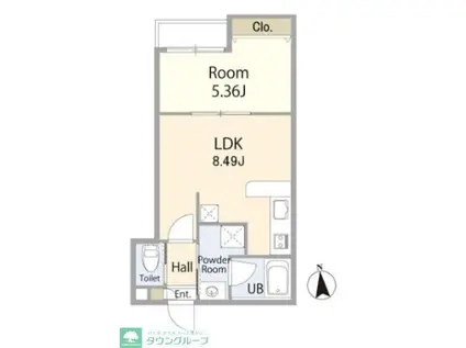 LE CIEL KAMISYAKUJII(1LDK/3階)の間取り写真