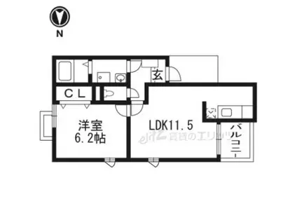 メゾン ルミエール(1LDK/3階)の間取り写真