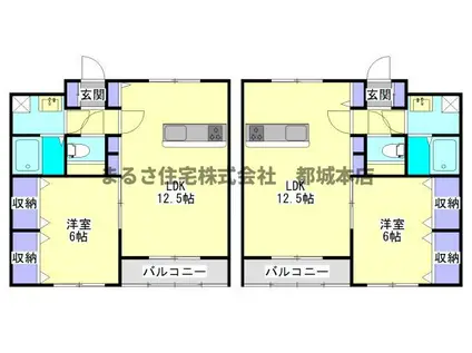 ウィズMIII(1LDK/2階)の間取り写真