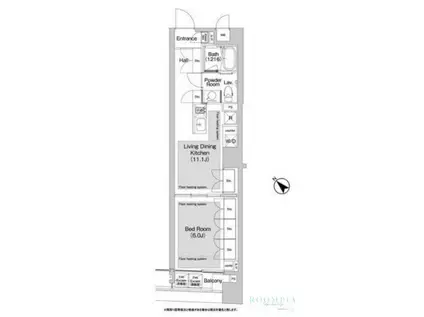 BPRレジデンス渋谷(1LDK/3階)の間取り写真