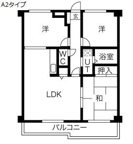 サニープラザ(3LDK/6階)の間取り写真