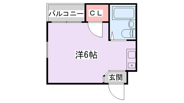 アクティ大和10号(ワンルーム/1階)の間取り写真