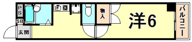 レーヴメゾン(1K/2階)の間取り写真