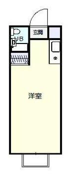 アネックス武蔵台(ワンルーム/3階)の間取り写真