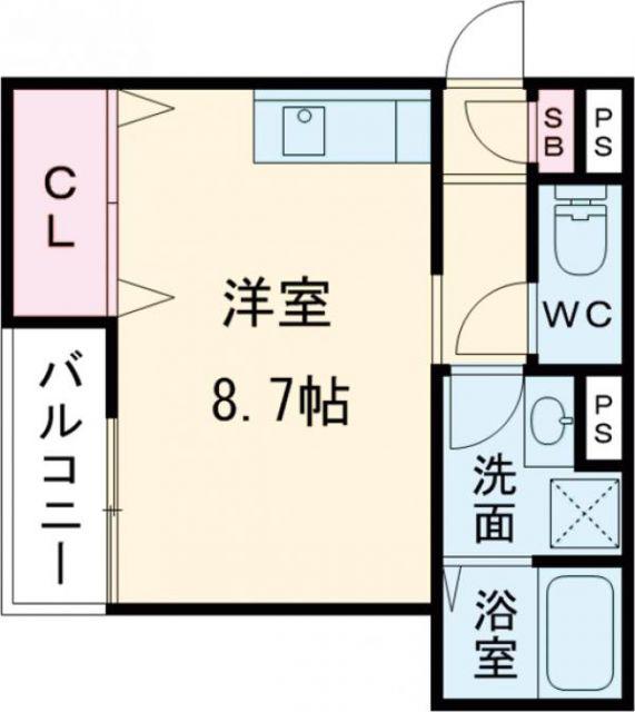 ARPEGGIO西代(ワンルーム/1階)の間取り写真