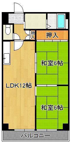 MUU.紅梅(2LDK/4階)の間取り写真