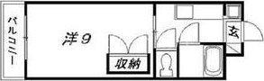 マンションKASUGA(1K/2階)の間取り写真