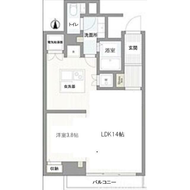 藤和半蔵門コープ 部屋番号708(1LDK/7階)の間取り写真
