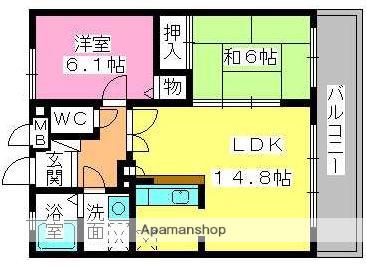 プレミールプレジオ(2LDK/2階)の間取り写真