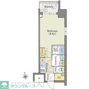 アデグランツ上前津(1K/6階)の間取り写真