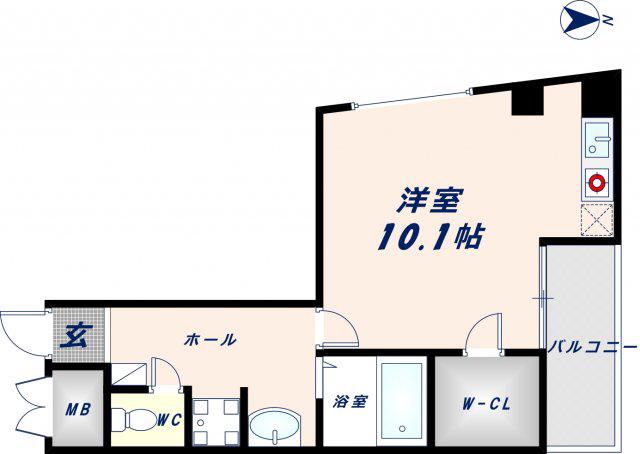 エムプラザ布施弐番館(1K/4階)の間取り写真