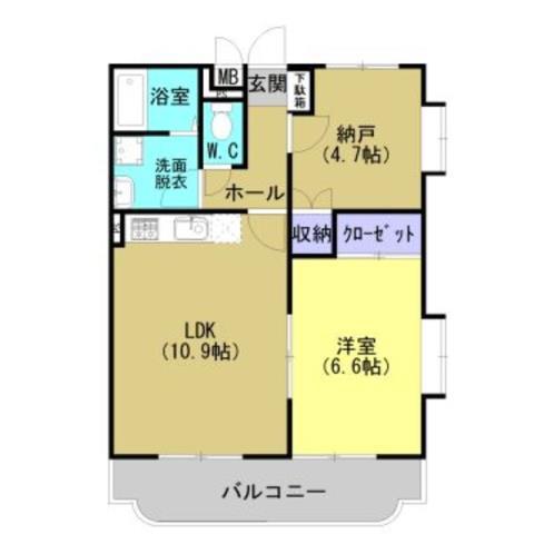Y.M COSMOS(2LDK/2階)の間取り写真