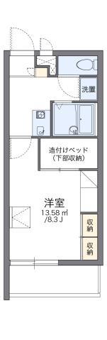 レオパレスプレミール今川(1K/1階)の間取り写真