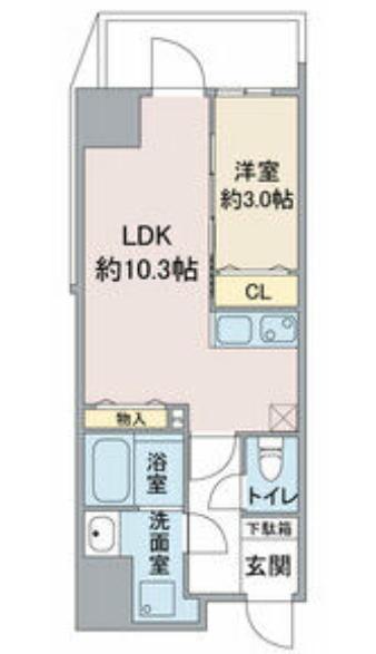BLESTON COURT KANAYAMA(1LDK/4階)の間取り写真