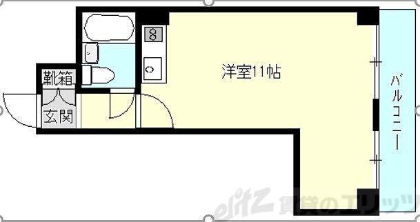 マイルド新大阪レジデンス3号館(ワンルーム/9階)の間取り写真