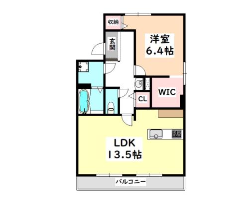 ドエル3.1(1LDK/1階)の間取り写真