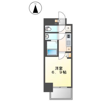 メイクスアート黒川(1K/2階)の間取り写真