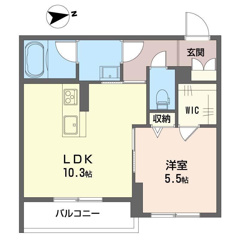 トロント ウット(1LDK/3階)の間取り写真