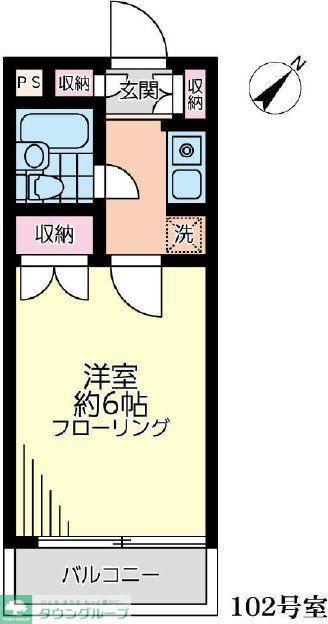マイステージ上北沢II(1K/1階)の間取り写真