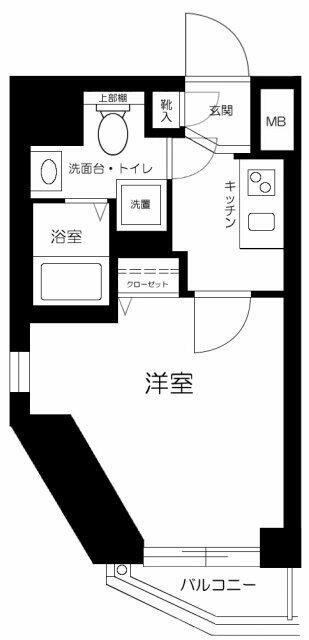 サンテミリオン神田東(1K/7階)の間取り写真