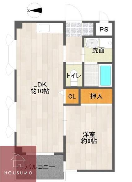 レクシア上新庄(1LDK/7階)の間取り写真