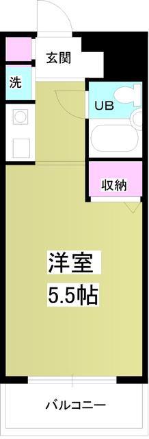 ジョイフル池袋要町(1K/3階)の間取り写真